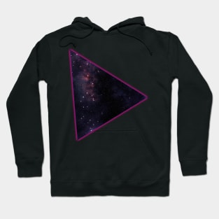 Purple clouds outer space illustration Hoodie